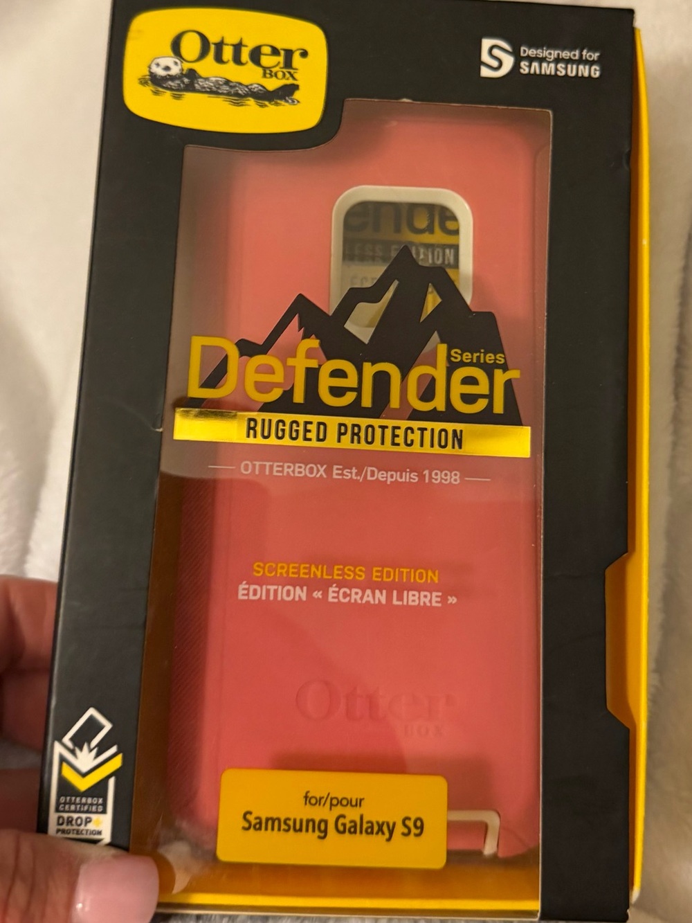 OtterBox Defender Series Rugged Case for Samsung Galaxy S9 - Coral Pink